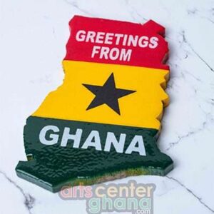 Ghana Map Fridge Magnet